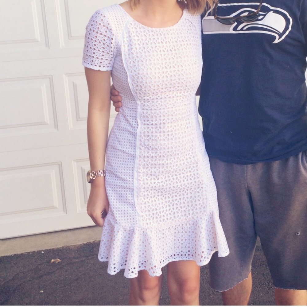 White lace dress